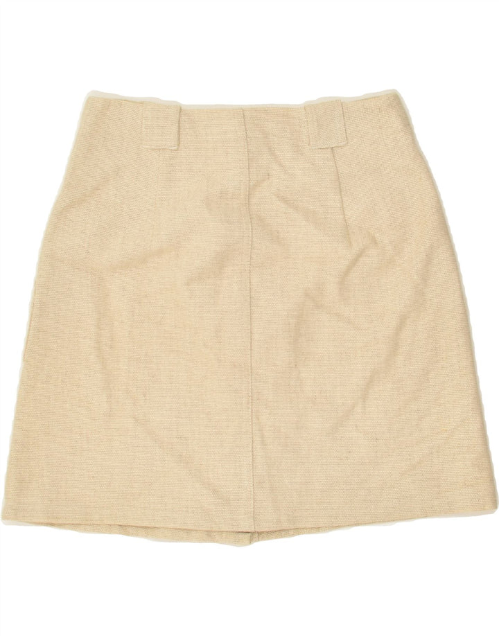 BANANA REPUBLIC Womens A-Line Skirt US 0 XS W26 Beige | Vintage Banana Republic | Thrift | Second-Hand Banana Republic | Used Clothing | Messina Hembry 