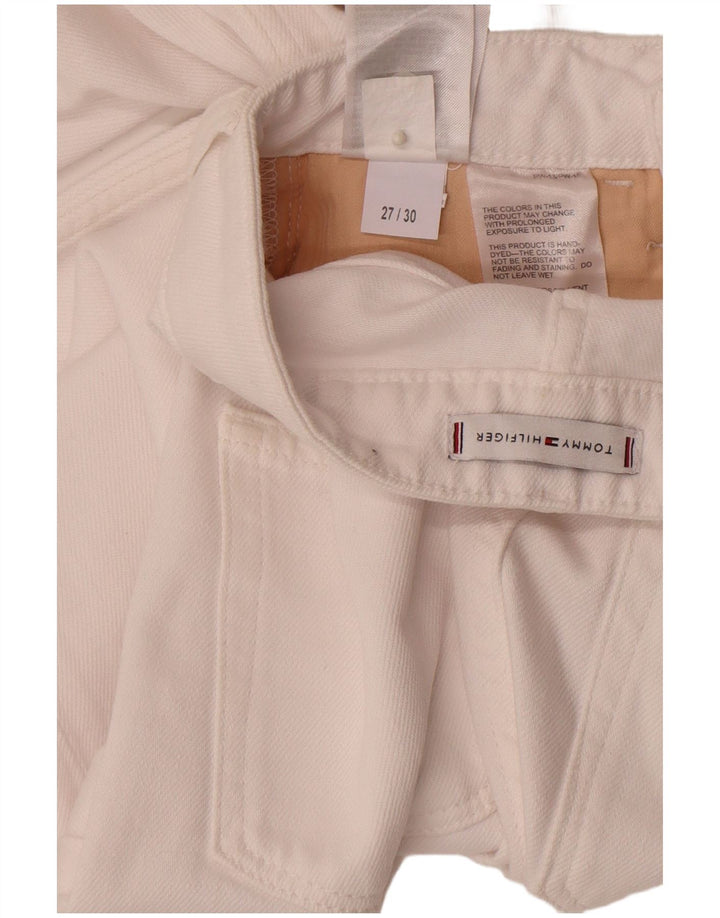 Tommy Hilfiger Womens Straight Jeans W27 L30 White Cotton