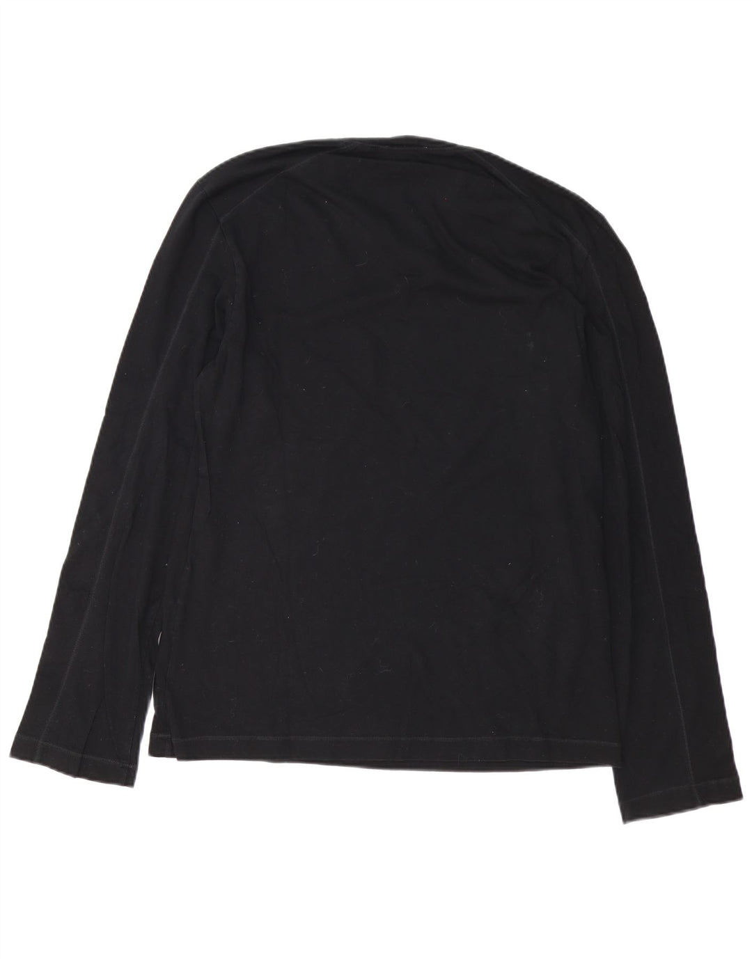 Iceberg Haut graphique à manches longues pour homme en coton noir