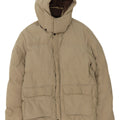 Invicta Mens Hooded Padded Jacket UK 40 Large Beige Polyamide