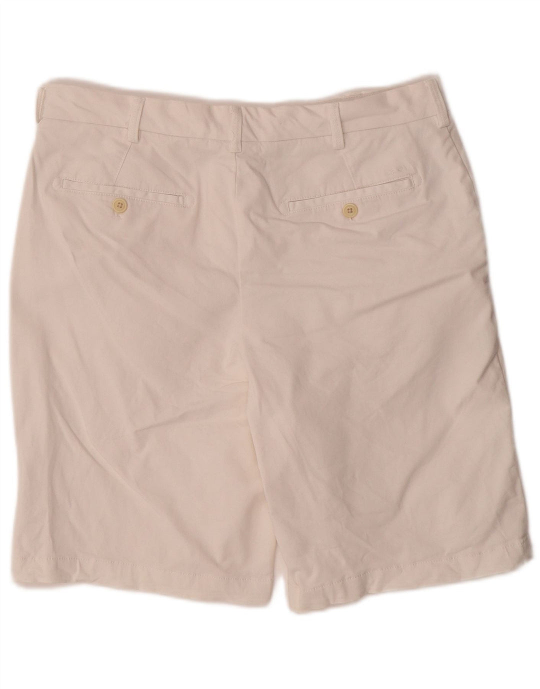 IZOD Mens Salt Water Chino Shorts W32 Medium  White Cotton
