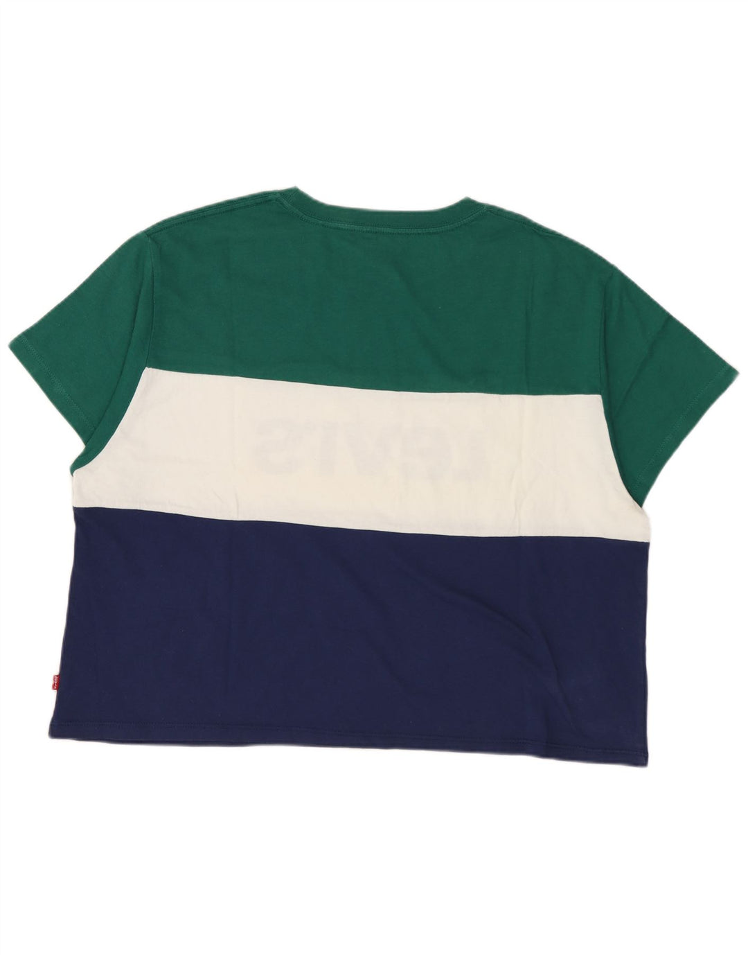 LEVI'S Womens Crop Graphic T-Shirt Top UK 10 Small Multicoloured
