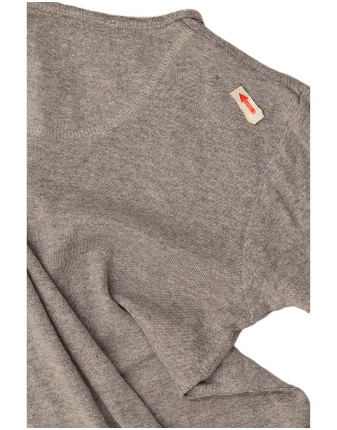 LEE Womens Crop T-Shirt Top UK 10 Small Grey