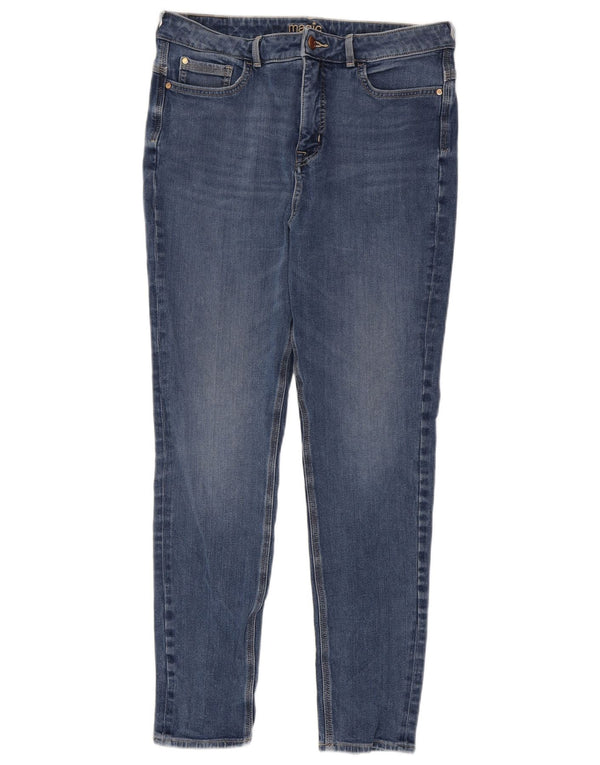 Marks & Spencer Womens Skinny Jeans UK 14 Large W34 L28 Blue Cotton