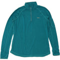 REEBOK Womens Zip Neck Pullover Tracksuit Top UK 16 Large Turquoise Vintage Reebok and Second-Hand Reebok from Messina Hembry 