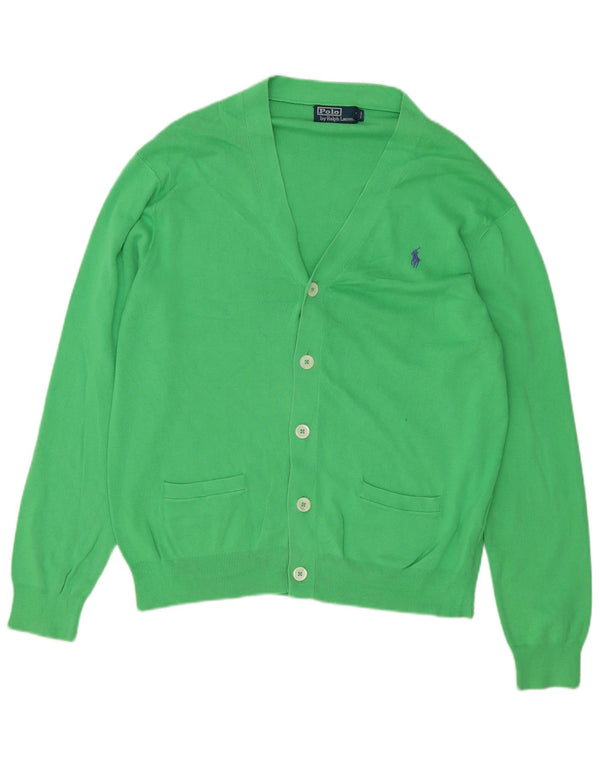 Polo Ralph Lauren Pull Cardigan Homme Grand Coton Vert