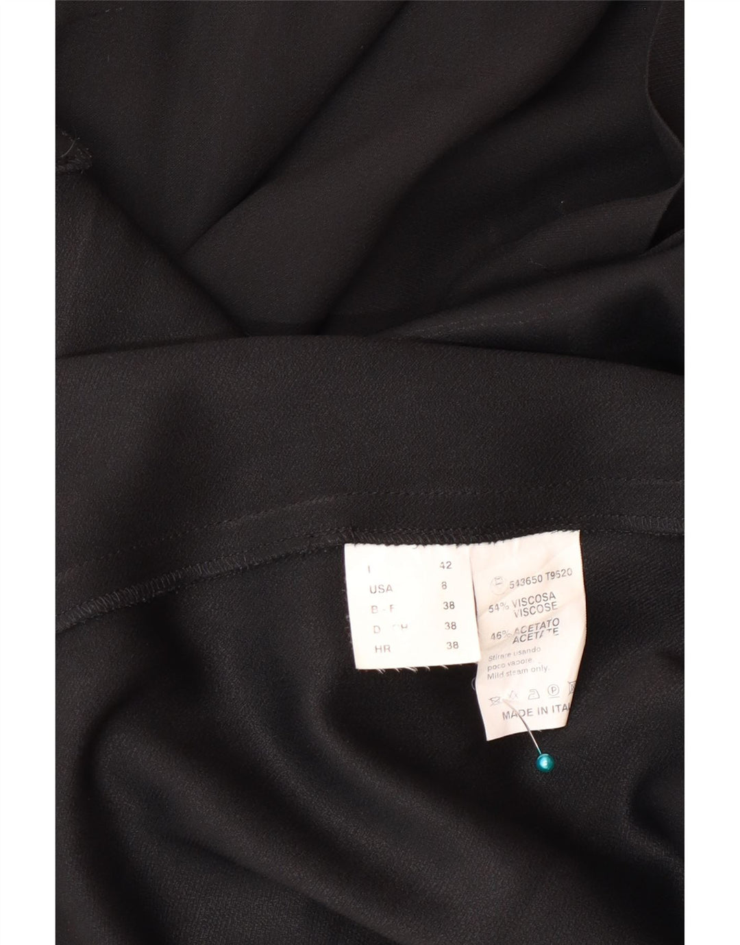 Gattinoni Womens Sleeveless Sheath Dress IT 42 Medium Black Viscose
