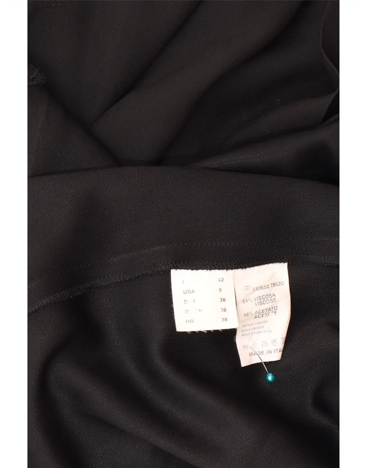 Gattinoni Womens Sleeveless Sheath Dress IT 42 Medium Black Viscose