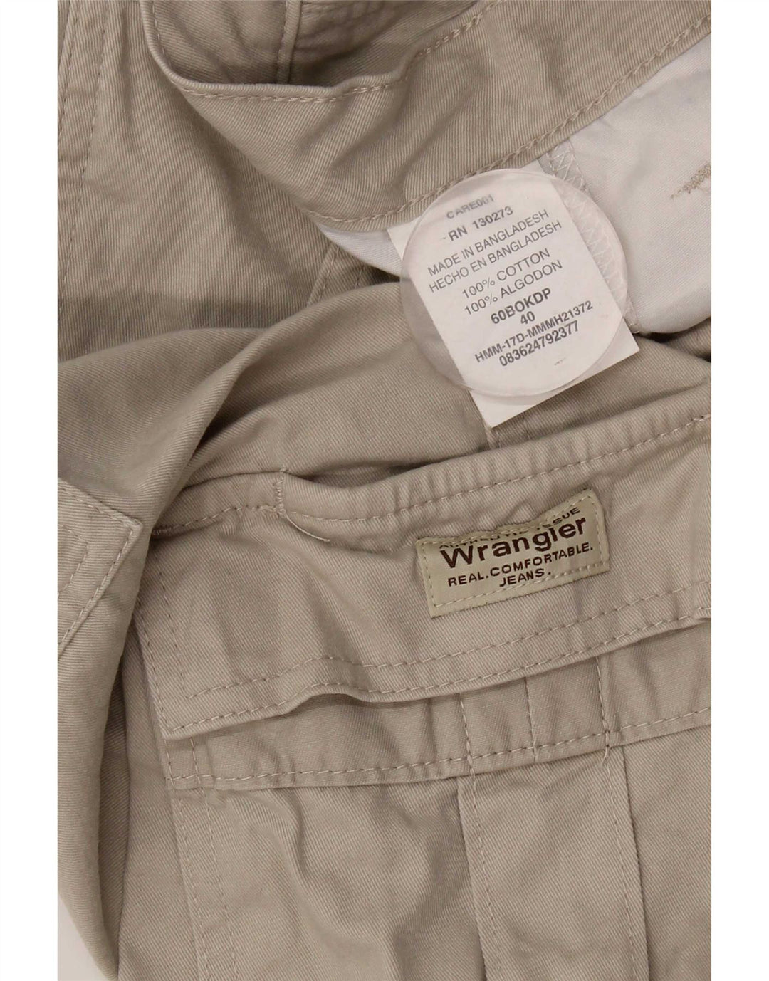 Wrangler Mens Cargo Shorts W40 XL Grey Cotton