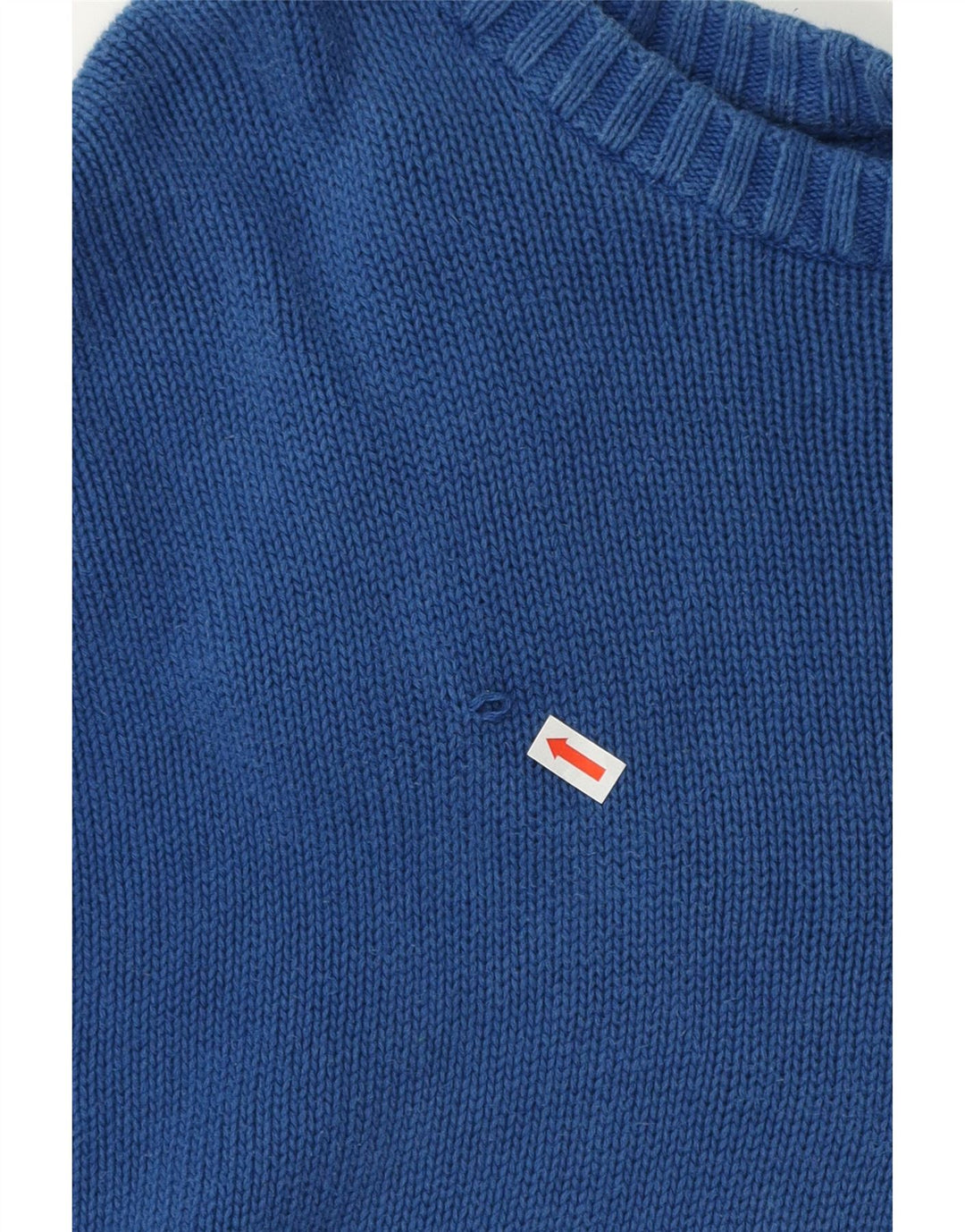 Chaps Mens Big Crew Neck Jumper Sweater 4XL Blue Cotton