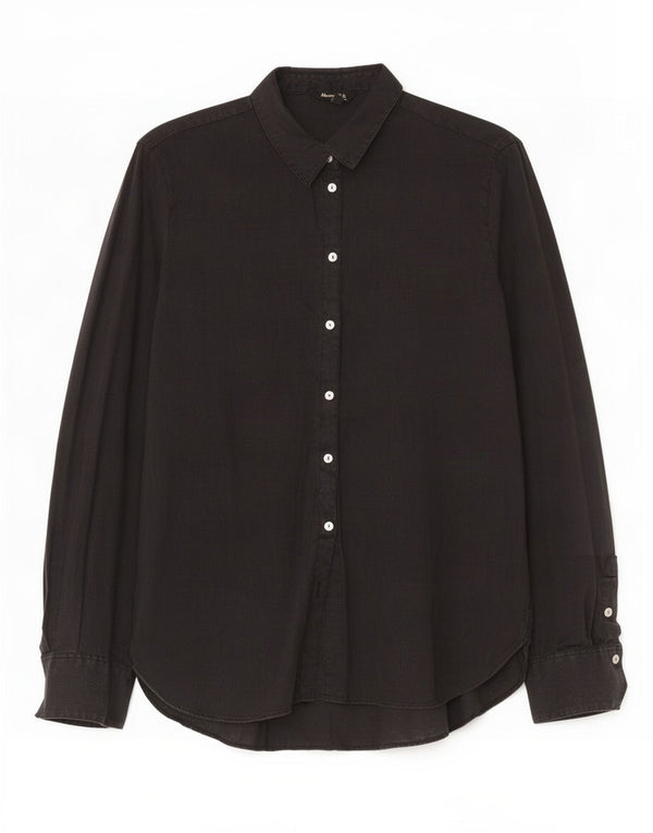 Massimo Dutti Chemise Femme EU 40 Lin Noir Moyen