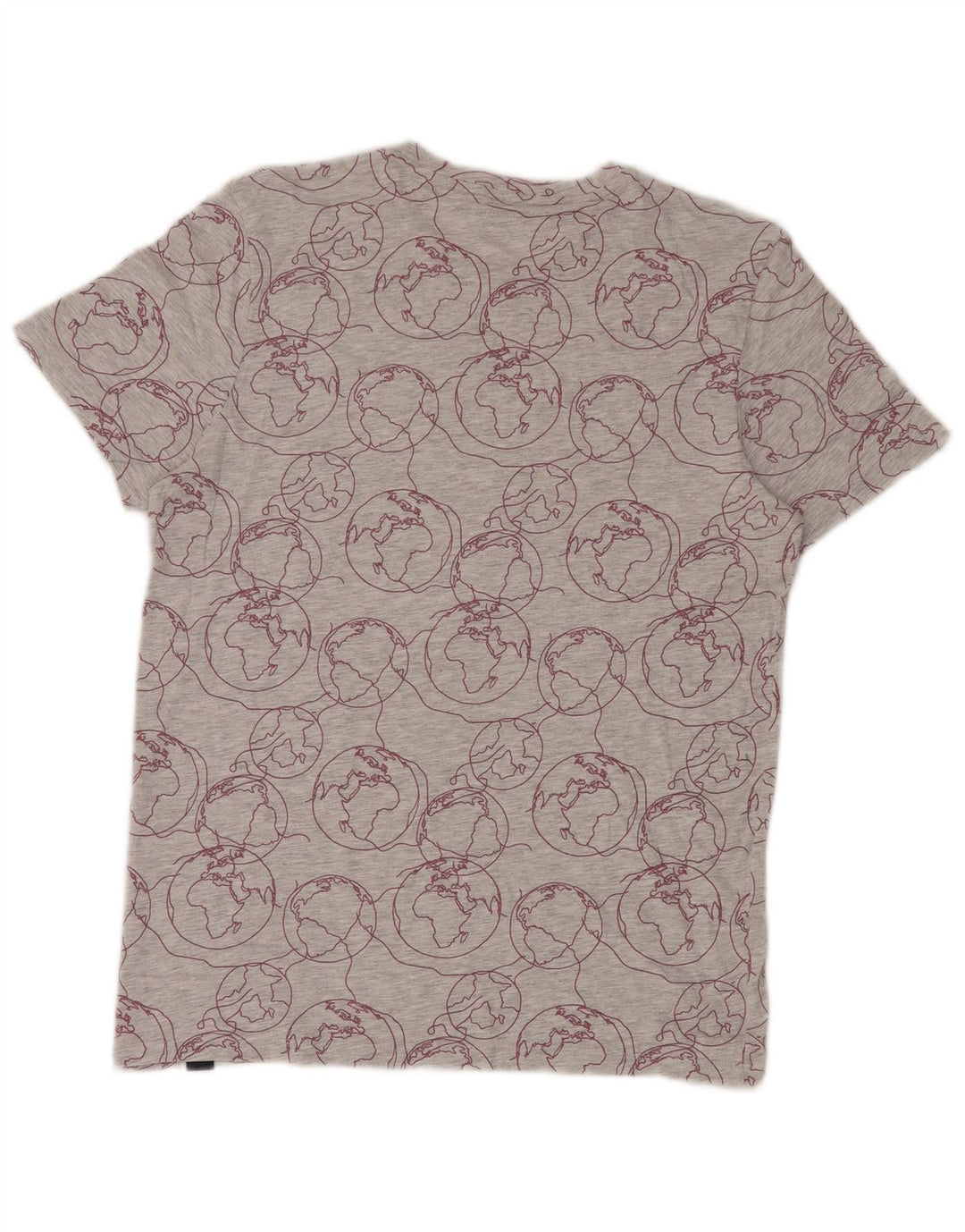 Jack & Jones Herren-T-Shirt mit abstraktem Muster und Grafik, mittelgrau