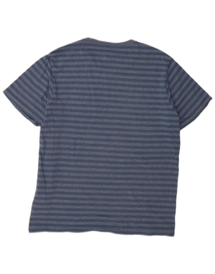 Levi's Mens Standard T-Shirt Top Large Blue Striped Cotton