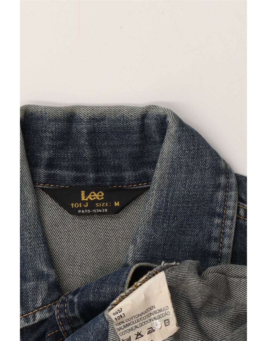 Lee Chaqueta Vaquera para Mujer UK 44 Algodón Azul Medio