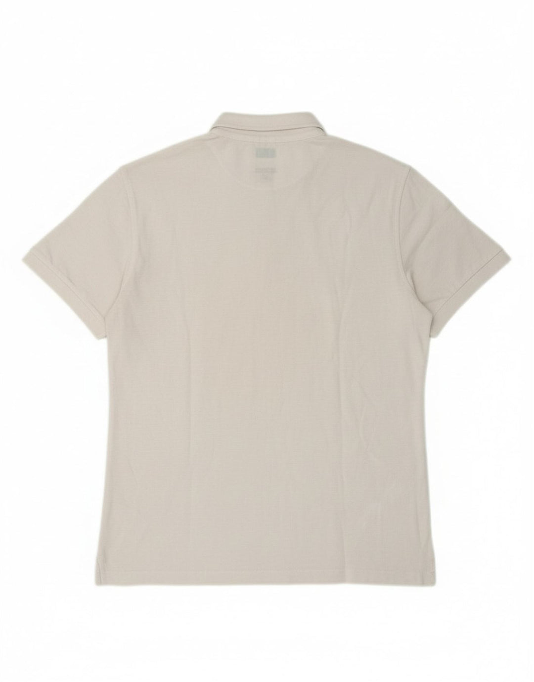 GAS Mens Polo Shirt Medium White Polyester
