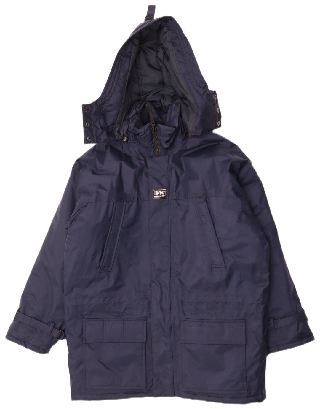 Helly Hansen Herre Hætte Oversized Polstret Frakke UK 36 Small Navy Blue