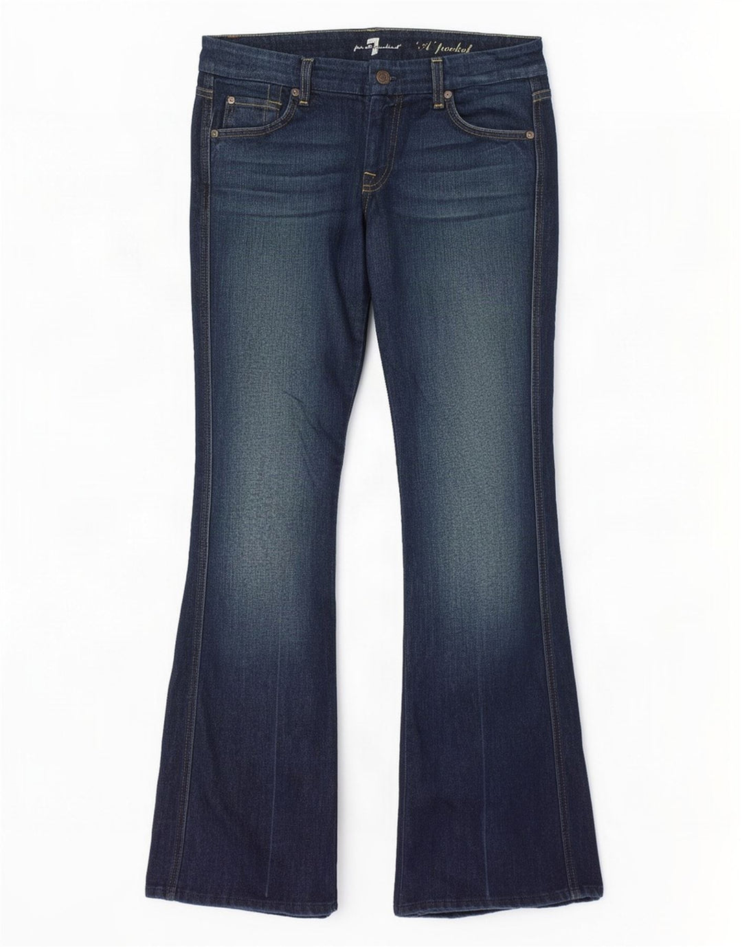 7 For All Mankind Jeans Bootcut da donna W30 L32 Cotone blu navy