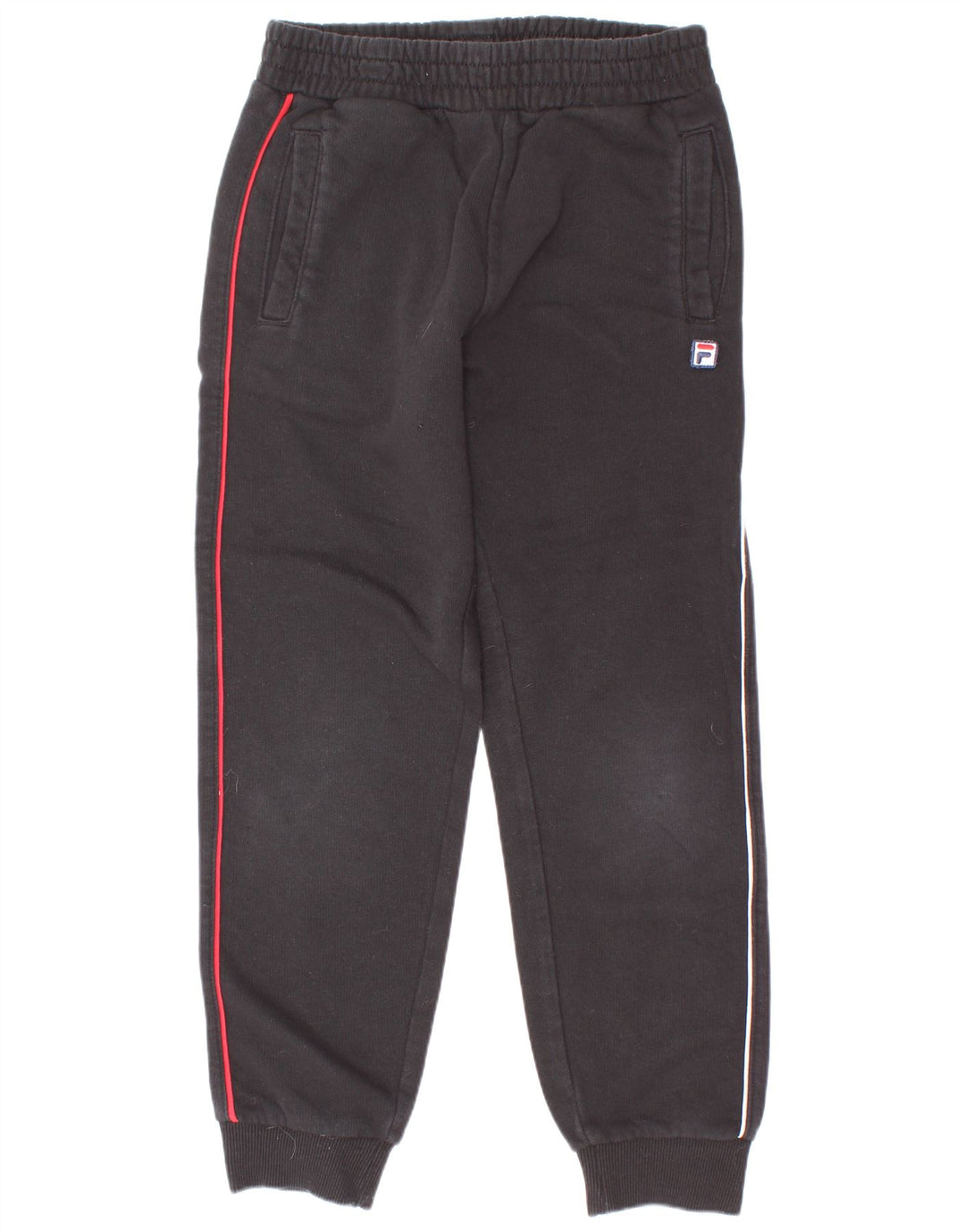 Fila Boys Tracksuit Trousers Joggers 7-8 Years Black