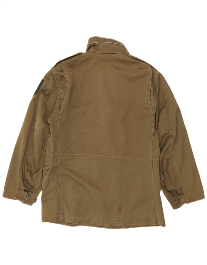 Vintage Herren Militärjacke UK 40 Large Khaki Polyester