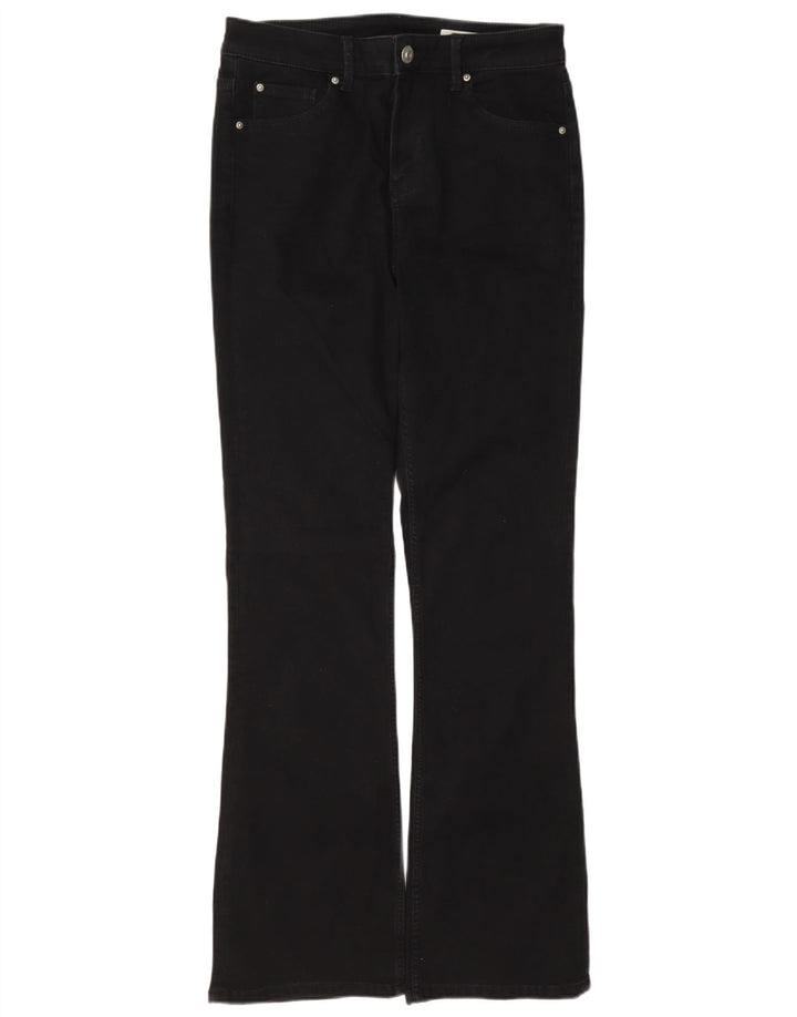 Marks & Spencer Womens The Eva Bootcut Jeans UK 12 Medium W32 L32 Black