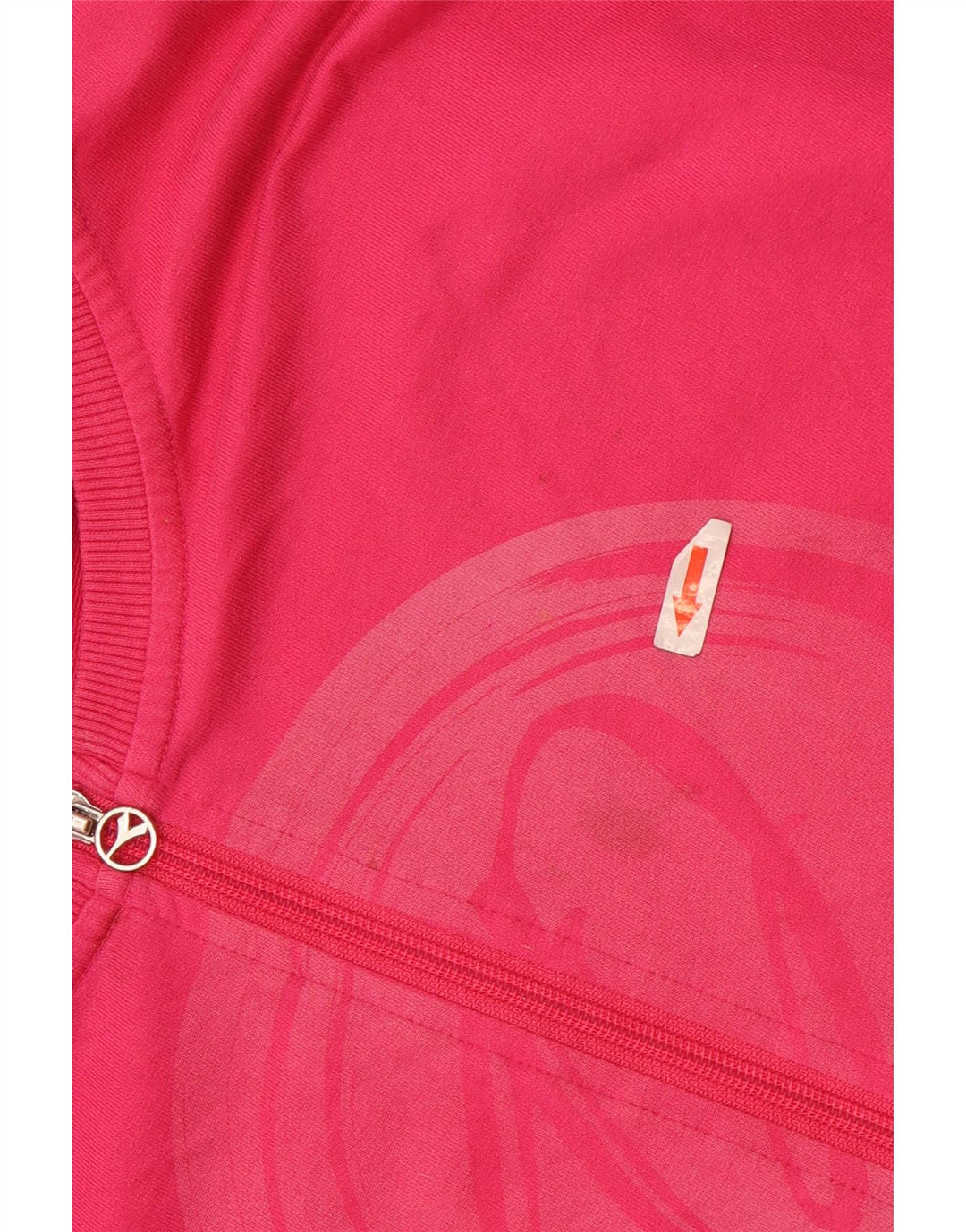 Diadora Womens Graphic Oversized Tracksuit Top Jacket UK 16 Large Pink