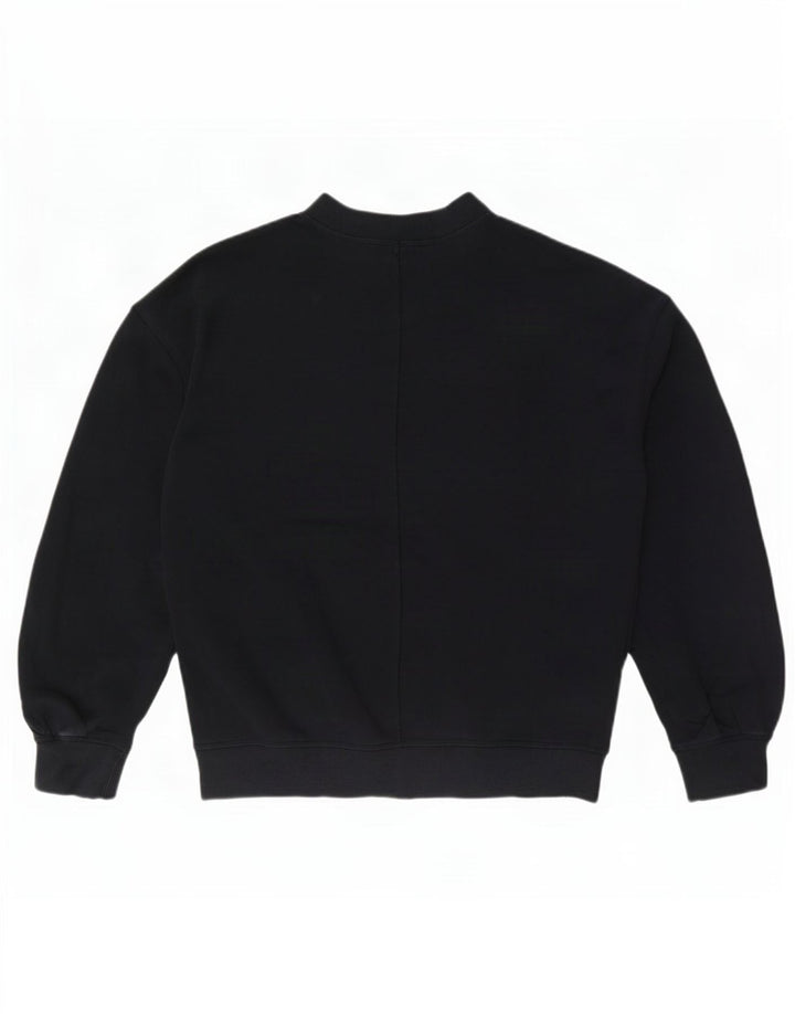 Cos Pulover supradimensionat pentru femei UK 10 Bumbac negru mic