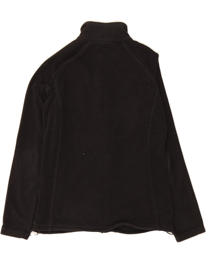 MOUNTAIN WAREHOUSE Womens Fleece Jacket UK 12 Medium  Black Polyester Vintage Mountain Warehouse and Second-Hand Mountain Warehouse from Messina Hembry 