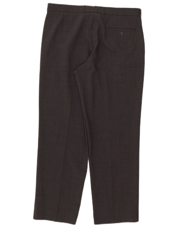 Marks & Spencer Pantaloni croiți pentru costum pentru bărbați L34 L29 Poliester gri