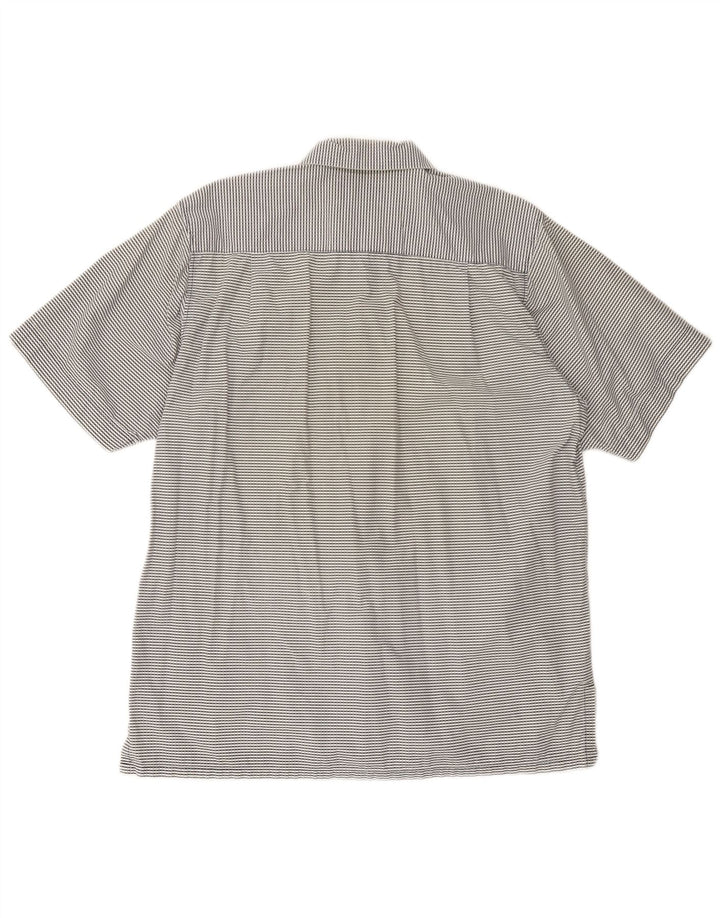 Camicia Lee da uomo a maniche corte blu navy medio geometrico