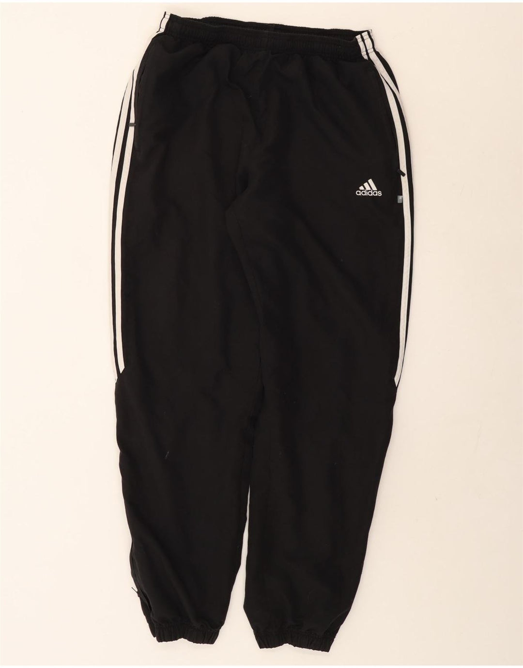 Adidas Mens Tracksuit Trousers Joggers Large Black Polyester