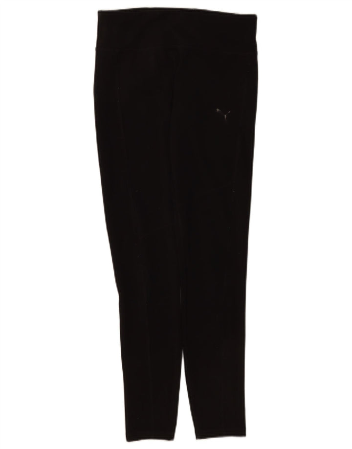 Puma Womens Leggings UK 8 Small Black Polyester