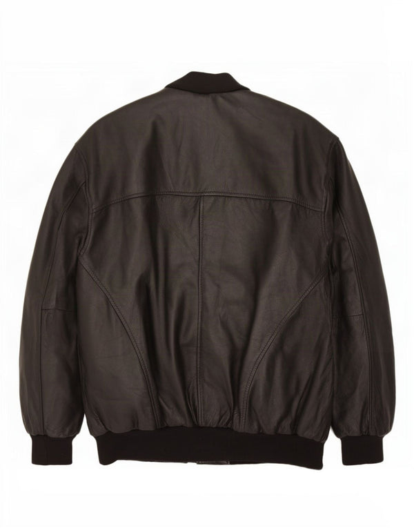 Vintage Mens Leather Jacket UK 38 Medium Black