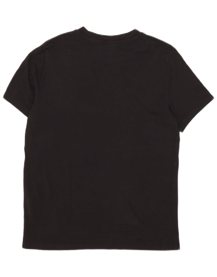 Champion Mens T-Shirt Top Small Black Cotton