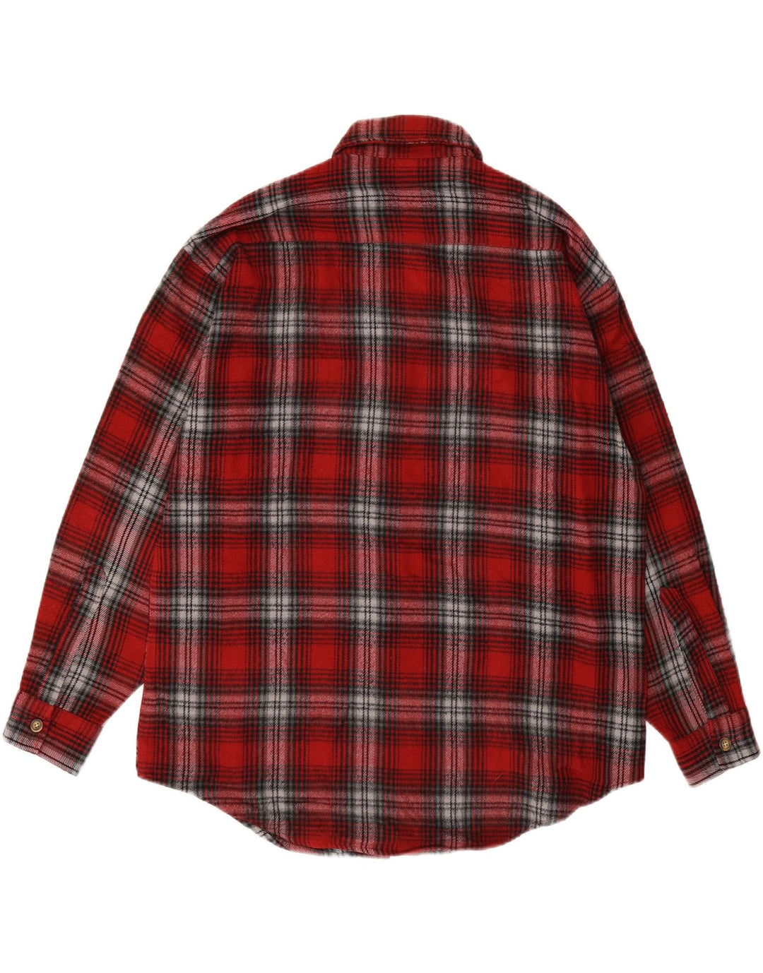 CANDA Mens Flannel Shirt Size 16 1/2 41/42 Large Red Check Acrylic Vintage Canda and Second-Hand Canda from Messina Hembry 