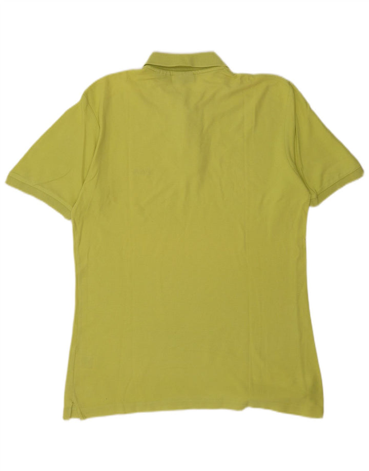 Fila Mens Polo Shirt Medium Green Cotton