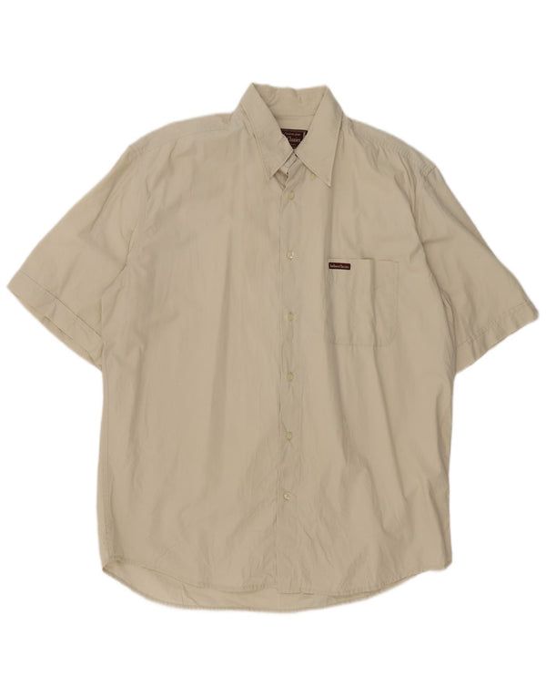 Marlboro Classics Camisa Manga Corta Hombre XL Beige Algodón