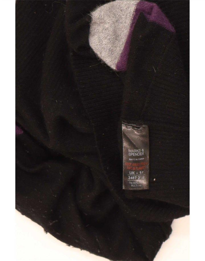Marks & Spencer Womens Jumper Dress UK 14 Medium Multicoloured Striped