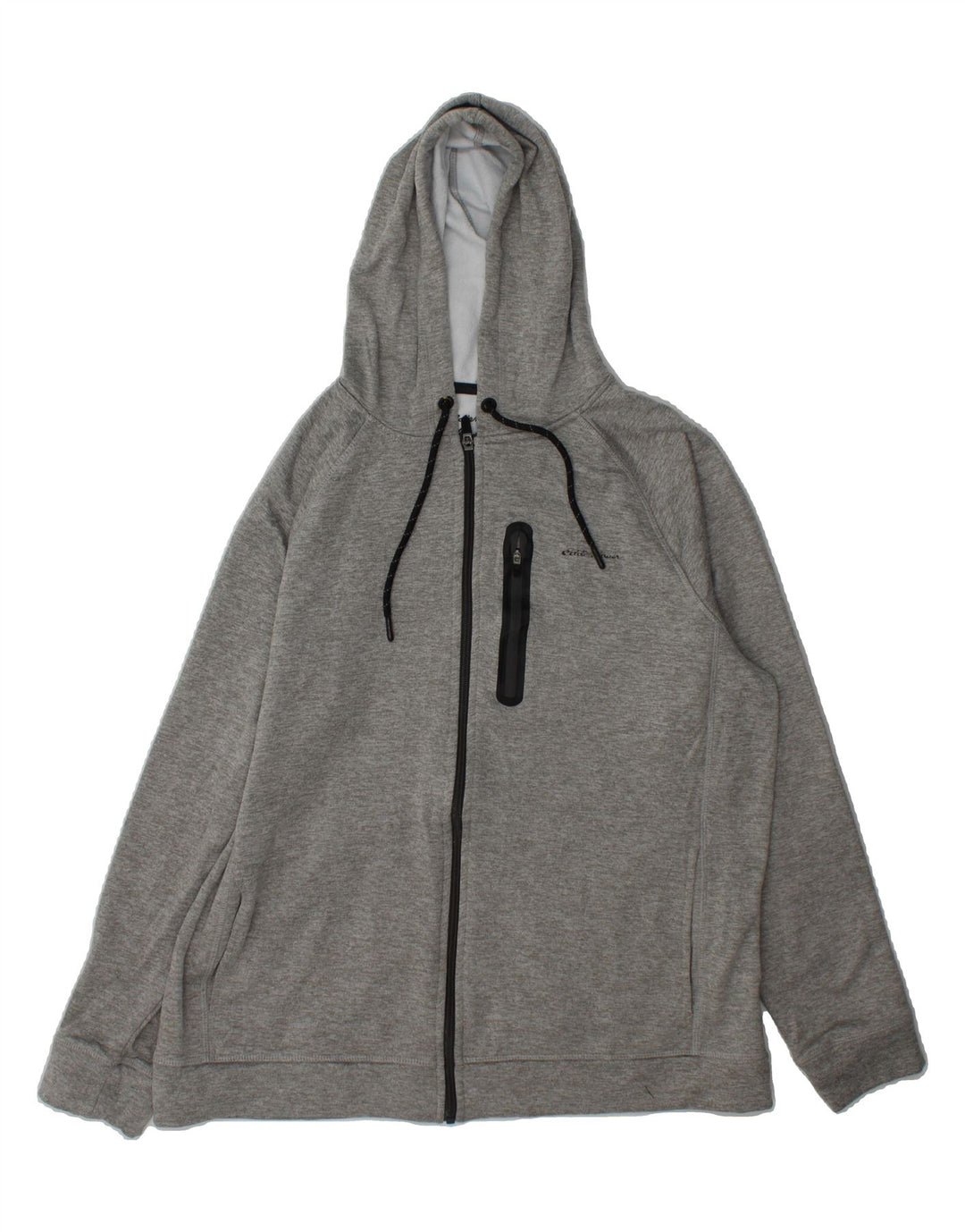 EDDIE BAUER Mens Zip Hoodie Sweater Large Grey Polyester Vintage Eddie Bauer and Second-Hand Eddie Bauer from Messina Hembry 