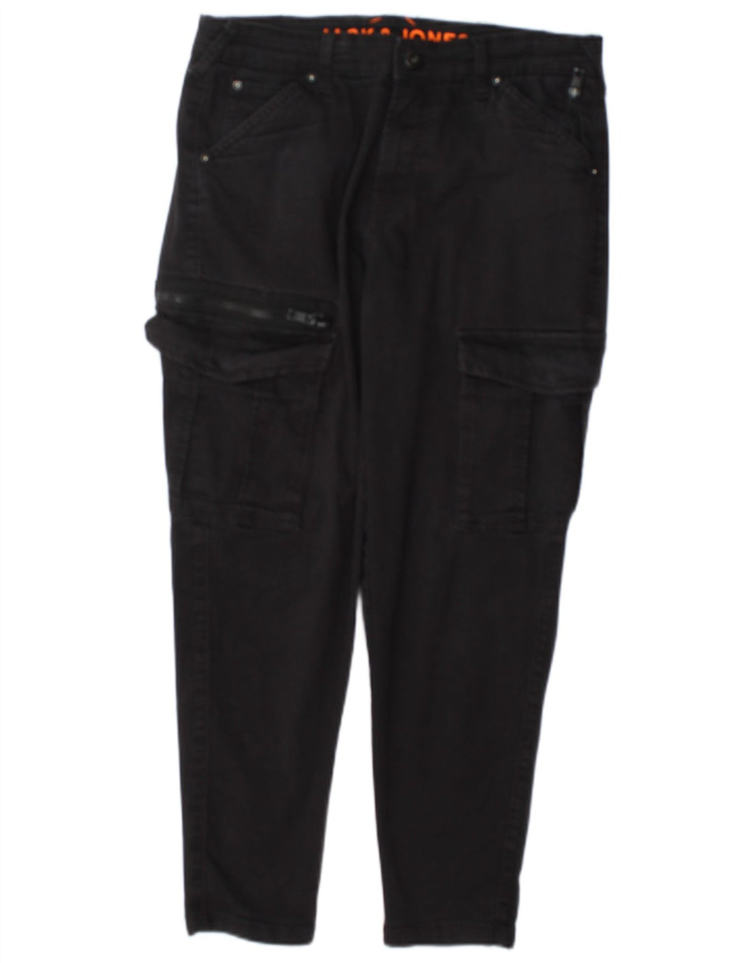 Jack & Jones Mens Slim Cargo Trousers W30 L25 Grey Cotton