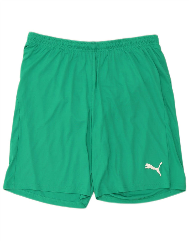 Męskie spodenki sportowe Puma, duże, zielone, z poliestru