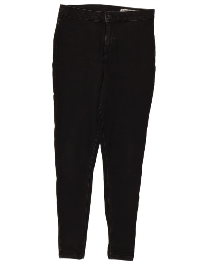 Marks & Spencer Womens Regular Skinny Jeans UK 12 Medium W28 L27 Black