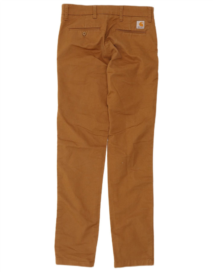 Carhartt Mens Sid Slim Chino Trousers W29 L32 Beige Cotton