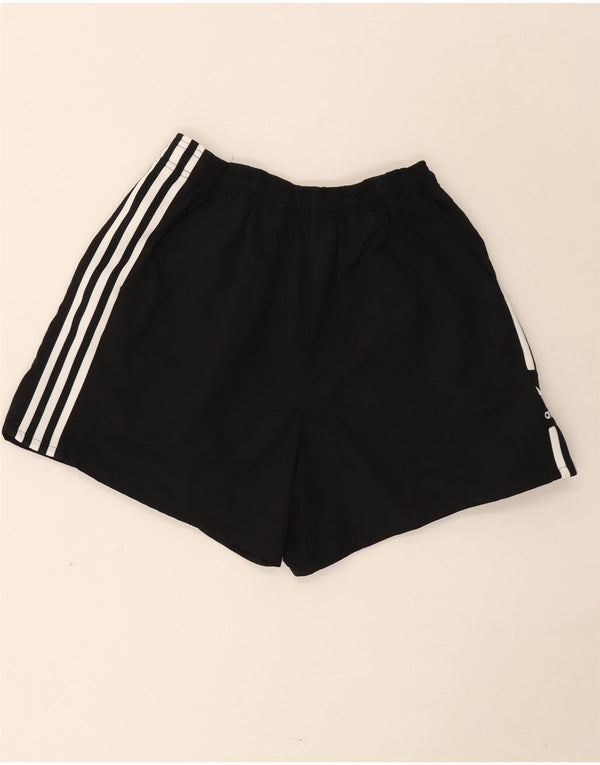 Adidas Womens Sport Shorts UK 10 Small Black Nylon