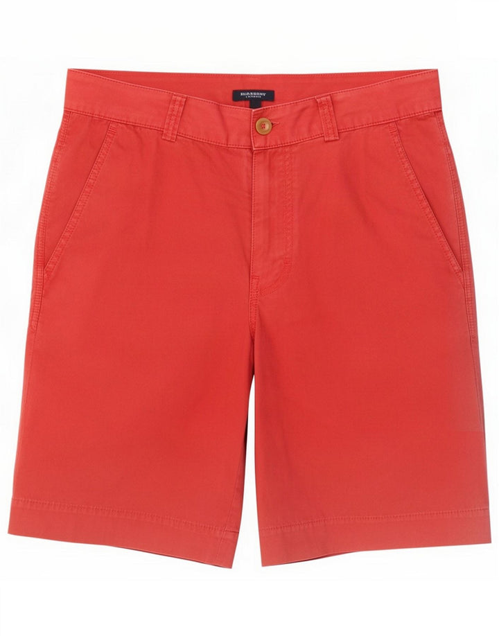 Burberry Chino Shorts til mænd Medium W30 Rød Bomuld