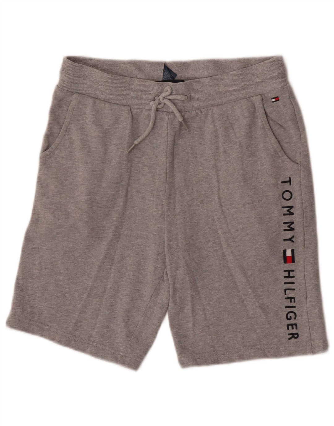 Tommy Hilfiger Mens Graphic Sport Shorts Small  Grey Cotton