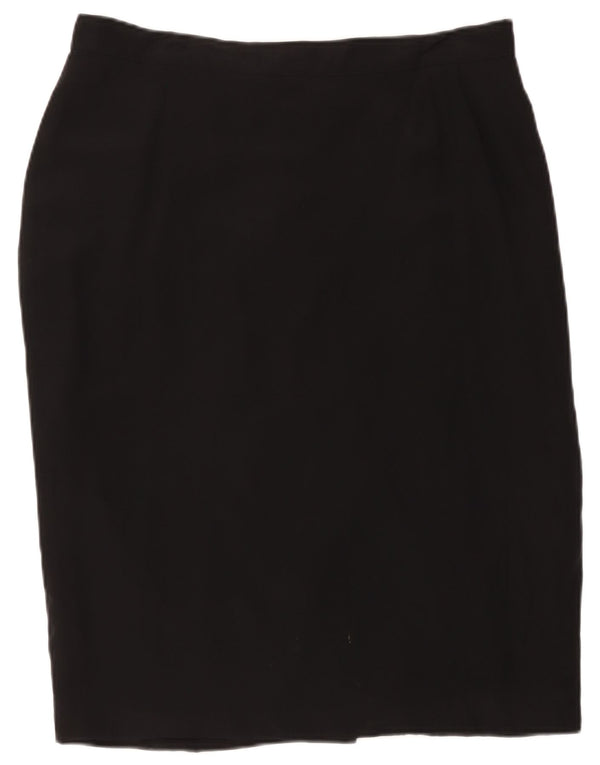 Marina Rinaldi Womens Pencil Skirt Størrelse 25 Large W38 Black Silk