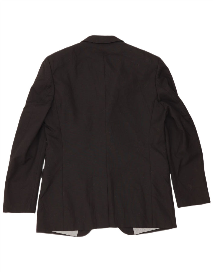 Marks & Spencer Mens Autograph 2 Button Blazer Jacket UK 42 XL Black