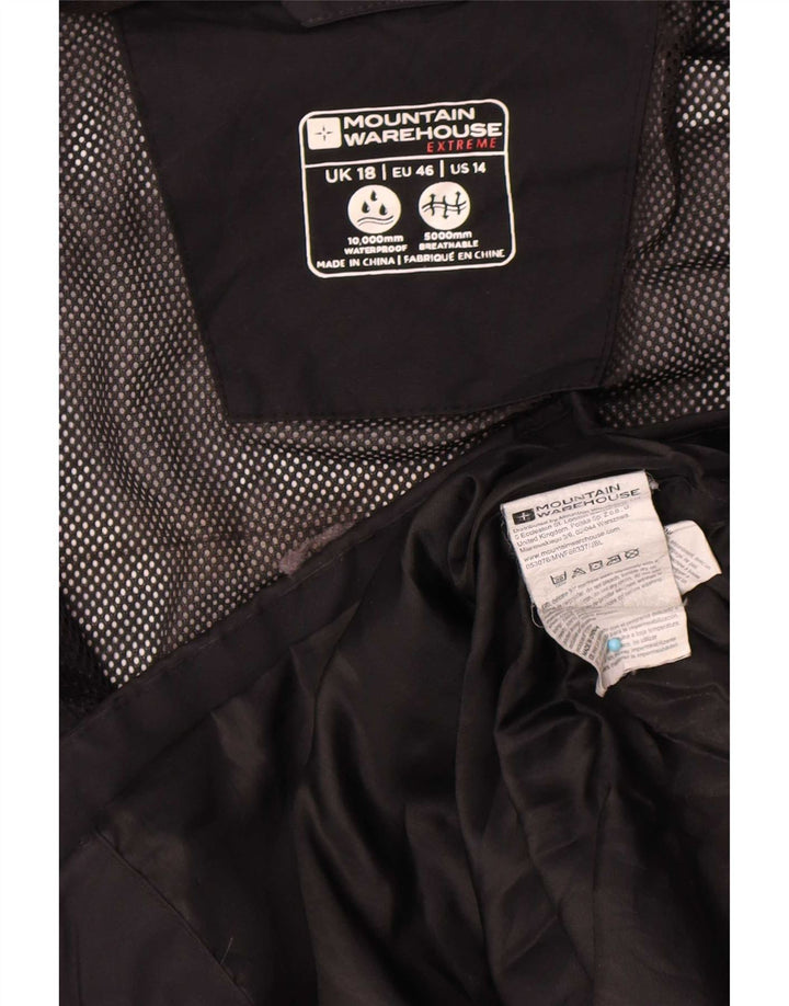 Mountain Warehouse Dame Hætte Oversized regnjakke UK 18 XL Sort