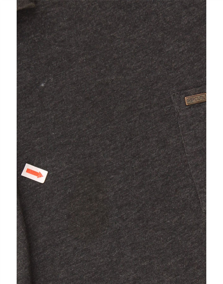 RIP CURL T-shirt da uomo vestibilità standard Top grande in cotone grigio
