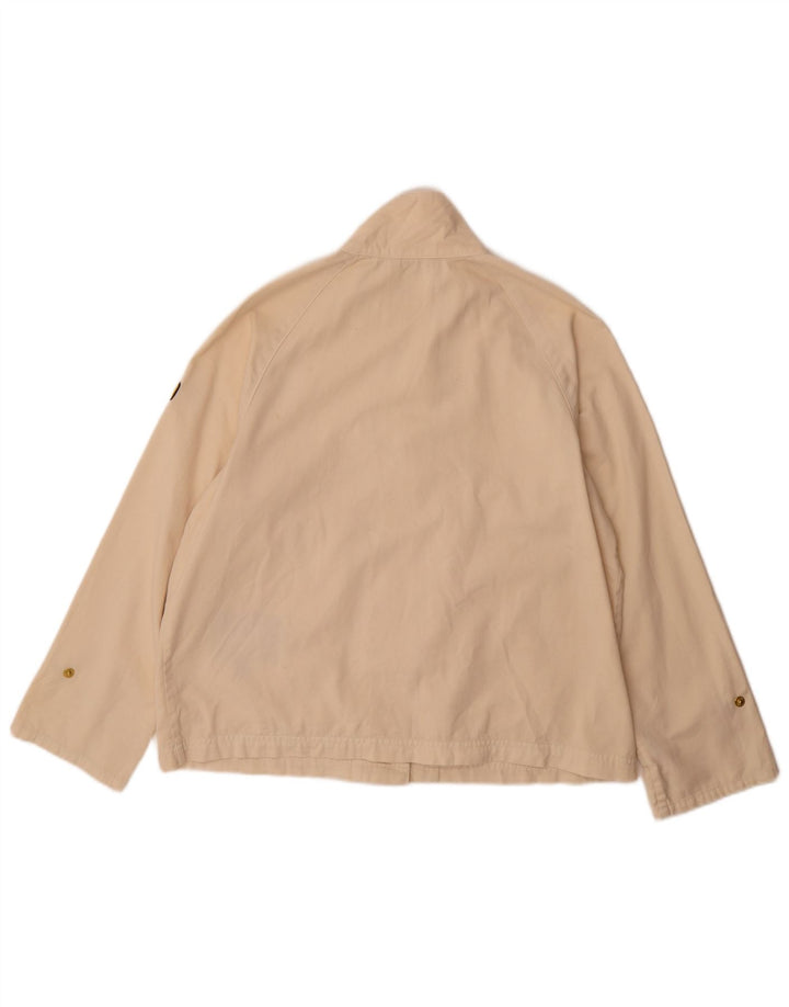 Jachetă bomber supradimensionată pentru femei Barbour UK 10 mic, bej, bumbac
